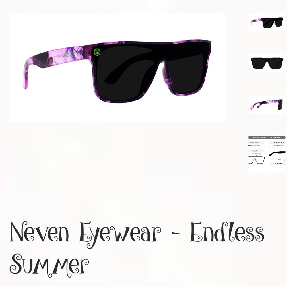 Neven Eyewear Legend Endless Summer Sunglasses - Purple/Black